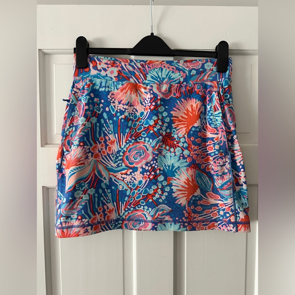 T by Talbots Floral Athletic Golf Skort